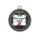 Pendentif Cabochon Argent - une super amie