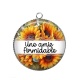 Pendentif Cabochon Argent - une amie formidable