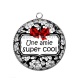 Pendentif Cabochon Argent - une amie super cool