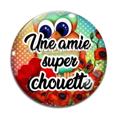 Cabochon Verre - une amie super chouette
