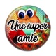 Cabochon Résine - une super amie