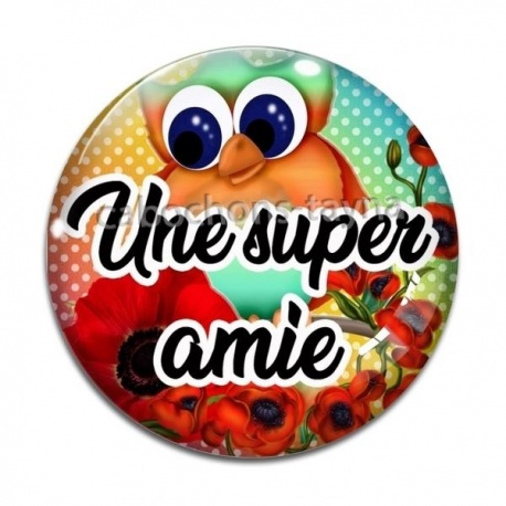 Cabochon Verre - une super amie