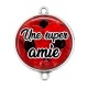 Connecteur Cabochon Argent - une super amie