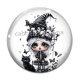 Cabochon Verre - petite fille gotique
