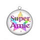 Pendentif Cabochon Argent - super amie