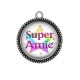 Pendentif Cabochon Argent - super amie