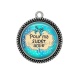 Pendentif Cabochon Argent - pour ma super amie