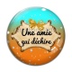 Cabochon Verre - une amie qui déchire
