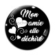Cabochon Verre - mon amie elle déchire