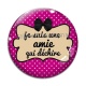 Cabochon Verre - je suis une amie qui déchire