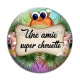 Cabochon Verre - une amie super chouette