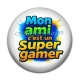 Cabochon Résine - mon ami c'est un super gamer