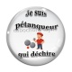 Cabochon Verre - je suis un pétanqueur qui déchire
