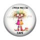 Cabochon Résine - j'peux pas j'ai café