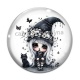 Cabochon Verre - petite fille gotique