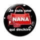 Cabochon Verre - je suis une nana qui déchire