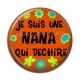 Cabochon Résine - je suis une nana qui déchire