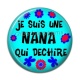 Cabochon Résine - je suis une nana qui déchire