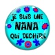 Cabochon Verre - je suis une nana qui déchire