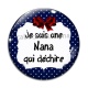 Cabochon Verre - je suis une nana qui déchire