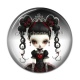 Cabochon Résine - fille gotique