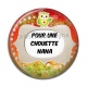 Cabochon Résine - pour une chouette nana