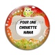 Cabochon Verre - pour une chouette nana