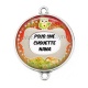 Connecteur Cabochon Argent - pour une chouette nana
