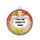 Pendentif Cabochon Argent - pour une chouette nana