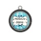Pendentif Cabochon Argent - meilleure nana