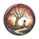 Cabochon Résine - arbre de vie