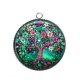 Pendentif Cabochon Argent - arbre de vie