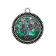 Pendentif Cabochon Argent - arbre de vie