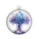 Pendentif Cabochon Argent - arbre de vie