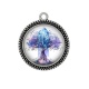 Pendentif Cabochon Argent - arbre de vie