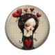 Cabochon Résine - fille gotique