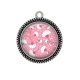 Pendentif Cabochon Argent - fleur