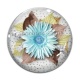 Cabochon Verre - fleur