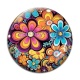 Cabochon Verre - fleur