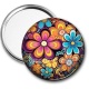 Miroir de poche - fleur