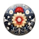Cabochon Verre - fleur