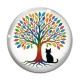 Cabochon Verre - arbre de vie