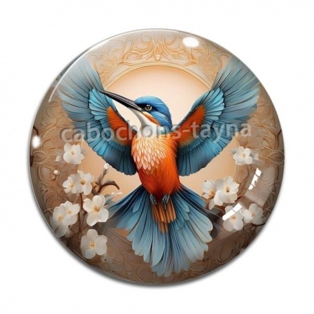 Cabochon Verre - oiseaux
