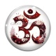 Cabochon Verre - symbole OM