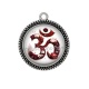 Pendentif Cabochon Argent - symbole OM