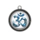 Pendentif Cabochon Argent - symbole OM