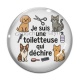 Cabochon Verre - je suis une toiletteuse qui déchire