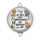 Connecteur Cabochon Argent - je suis une toiletteuse qui déchire