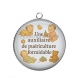 Pendentif Cabochon Argent - une auxiliaire de puériculture formidable
