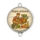 Connecteur Cabochon Argent - super primeur